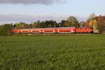 Die 111 117 mit RE4 von Dortmund nach Aachen bei Übach am 15.04.2014