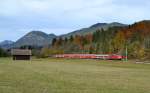 RB 59509 München Hbf - Mittenwald am 21.10.2013 kurz vor Klais
