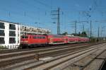 111 065 am 17.08.14 auf dem Weg nach Nürnberg in München-Pasing