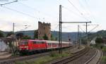 111 115-2 mit dem RE 12190 (Frankfurt(Main)Hbf-Koblenz Hbf) in Boppard 6.8.14