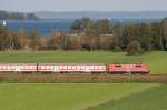 111 xxx mit RE 79030 (Salzburg Hbf–Mnchen Hbf) am 14.10.2011 zwischen Bernau und Prien am Chiemsee