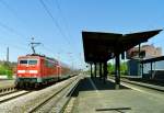 111 191 mit Umleiter-RB 15457 (Frankfurt [Main] Hbf–Heidelberg Hbf) am 16.04.2007 in Biblis