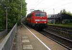 111 149 DB kommt die Kohlscheider-Rampe hoch aus Richtung Neuss,Herzogenrath mit dem RE4 aus Dortmund-Hbf-Aachen-Hbf und fährt durch Kohlscheid in Richtung Richterich,Laurensberg,Aachen-West.