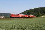 111 035 mit RB 59092 am 04.06.2015 bei Dollnstein.