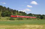 111 214 mit RB 59157 am 04.06.2015 bei Dollnstein.