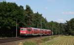 111 081-6 mit dem RE 26223 (Emden Hbf-Münster(Westf)Hbf) bei Bernte 11.6.15