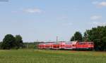 111 141-8 mit dem RE 26259 (Emden Hbf-Rheine) bei Emsbüren 11.6.15