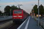 111 016 mit RE4 nach Dortmund in Korschenbroich 20.8.2015