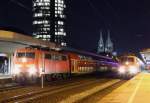 111 112 am RE7 & 111 156 am RE9 in Köln Messe/Deutz am 23.11.2015
