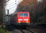 111 149 DB kommt die Kohlscheider-Rampe hoch aus Richtung Neuss,Herzogenrath mit dem RE4 aus Dortmund-Hbf nach Aachen-Hbf und hält in Kohlscheid und fährt dann weiter in Richtung