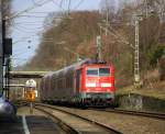 Ein Nachschuss von der 111 193 DB  schiebt den RE4 aus Aachen-Hbf nach Dortmund-Hbf kommt aus Richtung Aachen-West,Laurensberg,Richterich, und fährt durch Kohlscheid in Richtung