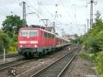 Zwischen dem Bahnhof Ansbach und der Trennung der Strecken nach Crailsheim und Würzburg liegen auf etwa 500 Meter Länge nur drei Gleise.