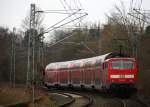 Ein Nachschuss von der 111 118-6 DB schiebt den RE4 aus Aachen-Hbf nach Dortmund-Hbf und kommt aus Richtung