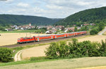 111 181-4 mit dem RB59096 von München nach Nürnberg bei Breitenfurt, 15.07.2015