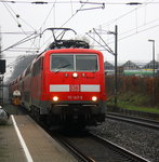111 147-5 DB kommt die Kohlscheider-Rampe hoch aus Richtung Neuss,Herzogenrath mit dem RE4 aus Dortmund-Hbf nach Aachen-Hbf und hält in Kohlscheid und fährt dann weiter in Richtung