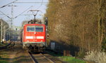 Ein Nachschuss von  der 111 016 DB schiebt den RE4 aus Aachen-Hbf nach Dortmund-Hbf und kommt aus Richtung