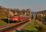 111 024 mit einer RB am 11.04.2016 bei Hagenacker.