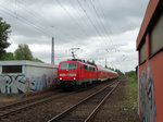 DB Regio 111 217-6 mit RE in Maintal Ost am 22.08.16