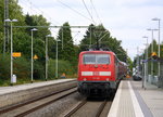 Ein Nachschuss von der 111 112 DB schiebt den RE4 aus Aachen-Hbf nach Dortmund-Hbf und kommt aus Richtung