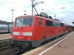 BR 111 159-0 zieht den RB50 gleic wieder nach Mnster,  von Dortmund Hbf.,Gleis 21
