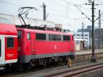 111 084 steht zur weiterfahrt nach Braunschweig in Hannover Hbf (25.8.2007)