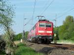 111 150-9 fhrt als RE10426(RE4) beim Km 20.4 in Richtung Aachen Hbf.