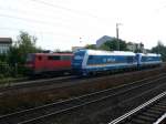 Regensburg Hbf: Br 111 der DB, Er 20 (233), Taurus (183) von der Arriva Lnderbahn