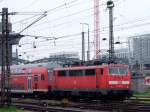 111 006-3  untersttzt  RB 32568 bei der Ausfahrt Mnchen Hbf.; 090515