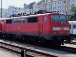 111 057-6 wartet am Passauer Hbf auf den nchsten Einsatz;100710