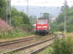 Am 25.8.06 fuhr noch die BR 111 062-6 den RE nach Konstanz(KBS720).Hier ist sie gerade kurz vor St.Georgen.