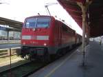 BR 111 mit wendezug stet in Salzburg abfahrbereit nach Mnchen am 21.02.2007