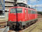 111 216-8 der Smart Rail steht am 11.07.2022 abgestellt in Mannheim HBF.