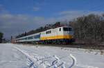 111 049 mit DZ 13400 nach Kufstein am 11.01.26 bei Eglharting/München