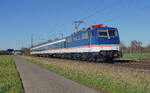 Seit dieser Woche ist die neue Lok ''111 130'' von TRI auf der RB 37 unterwegs Logo und Loknummer fehlen noch. Kaarst am 25.02.2026