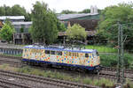 111 226 ist am 22.07.2026 im Tostedter Bahnhof auf Rangierfahrt.