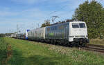 railadventure Lok 111 210 �berf�hrt einen Desiro HC (Israel) am 15.10.2026 durch Kaarst.