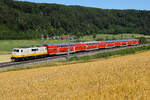 Inge 111 095 mit einem Regio am 4 Juli 2026 bei Breitenfurt in Richtung Treuchtlingen.