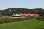 111 039 mit RB 59156 am 26.08.2011 bei Dollnstein im Altmhltal.