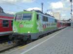 111 039 Mit RB nach Garmisch-Partenkirchen in Mnchen HBF. 25.6.2012