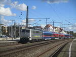 Br 111 von Rail Adventure in Esslingen am Neckar am 22.10.2022 