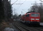Ein Nachschuss von der 111 112 DB  schiebt den RE4 aus Aachen-Hbf nach Dortmund-Hbf und kommt aus Richtung