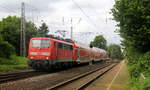 111 095-6 DB kommt die Kohlscheider-Rampe hoch aus Richtung Neuss,Herzogenrath mit einem RE4 Verstärkerzug aus Düsseldorf-Hbf nach Aachen-Hbf und hält in Kohlscheid und fährt dann