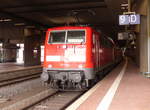 DB 111 100 mit dem RE 4158 von Frankfurt (M) Hbf nach Kassel Hbf, am 12.06.2018 in Kassel-Wilhelmshöhe.