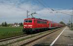 111 206 und das bis Ende 2013 verkehrende Doppelstocksandwich fahren als RE von Passau nach München durch Pulling