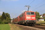  111 078 war am 5.09.2018 mit einem RE nach Tübingen bei Wernau unterwegs.