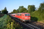 111 043 im September 2019 bei Metzingen auf dem Weg nach Stuttgart.  

Weitere Bilder dieser Fahrzeuge im Album  Abschied von den n-Wagen auf der Neckar-Alb-Bahn !