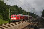 111 022 mit RE 79009 am 30.06.2013 in Vaterstetten.