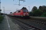 RE4 Verstärkerzug mit 111 011-3, diesmal nur bis Erkelenz, da auf der Kbs 485 zur Zeit Gleisbauarbeiten zwischen Erkelenz und Lindern statt finden.8.9.2014