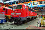 111 093-1 von DB Regio NRW steht in der Werkhalle 1 des DB Werk Dessau (DB Fahrzeuginstandhaltung GmbH).