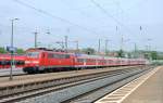 111 078 (91 80 6111 078-2 D-DB) mit RE19916 am 17.05.2013 in Ansbach